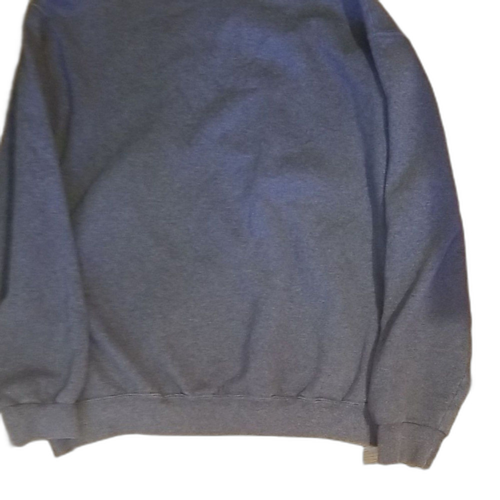 Vintage Fruit of the Loom Gray Sweatshirt Women's Large Distressed Cutout Design - Picture 4 of 8